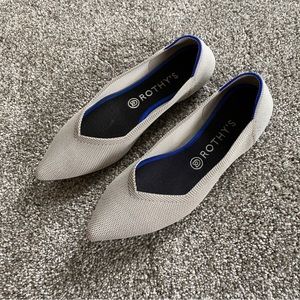 Cream Rothy’s Flats